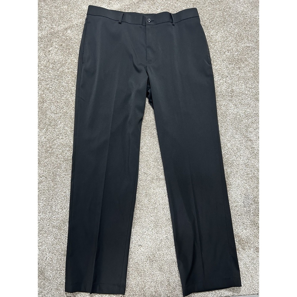 Slazenger Pants Mens 34 X 30‎ Black Straight Fit Performance Stretch Golf